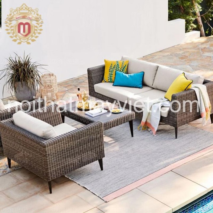 Bàn Ghế Sofa Mây Tre BGSF0023